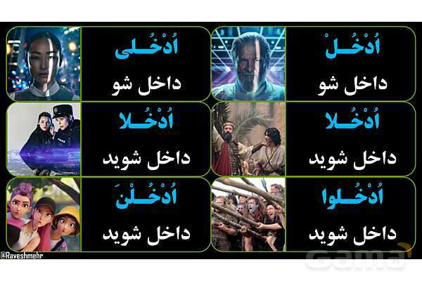 پاورپوینت عربی نهم (مثال‌های فعل امر)- پیش نمایش