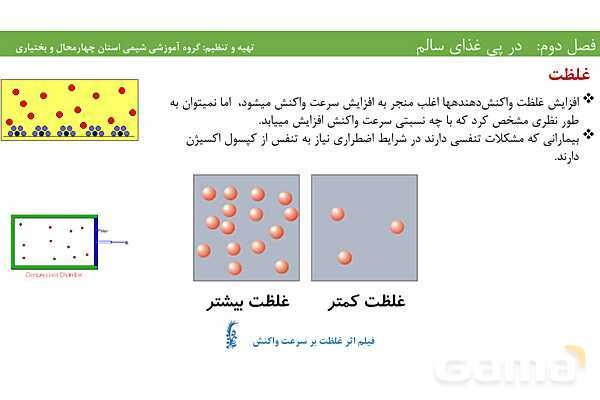 پاورپوینت آموزشی عوامل موثر بر آهنگ و سرعت واکنش‌های شیمیایی- پیش نمایش