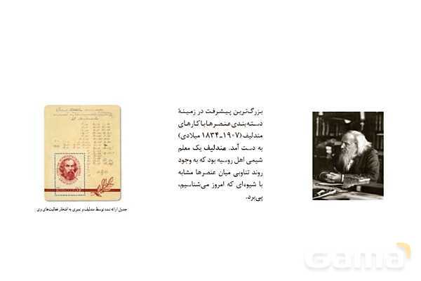 پاورپوینت آموزشی طبقه بندی عنصرها - پیش نمایش