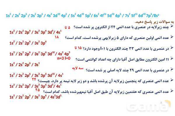 پاورپوینت مسائل آرایش الکترونی - پیش نمایش