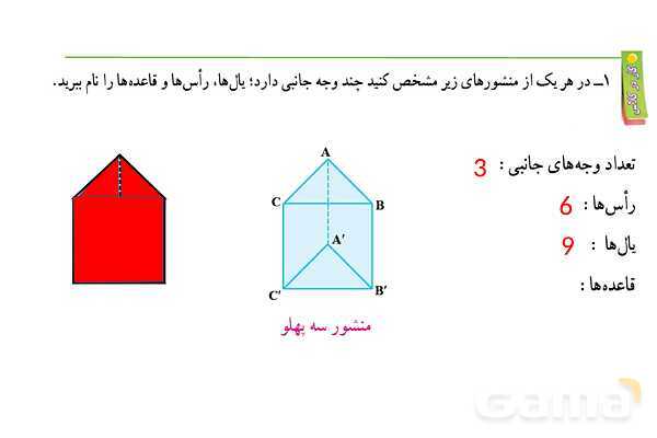پاورپوینت گام به گام فصل 6 ریاضی هفتم | سطح و حجم- پیش نمایش
