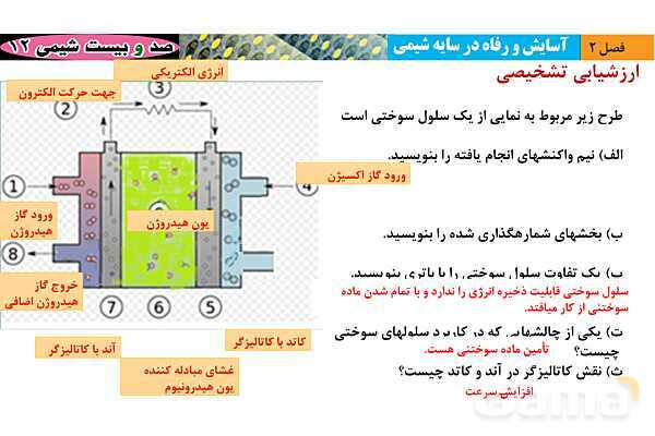 پاورپوینت سلول سوختی و عدد اکسایش- پیش نمایش