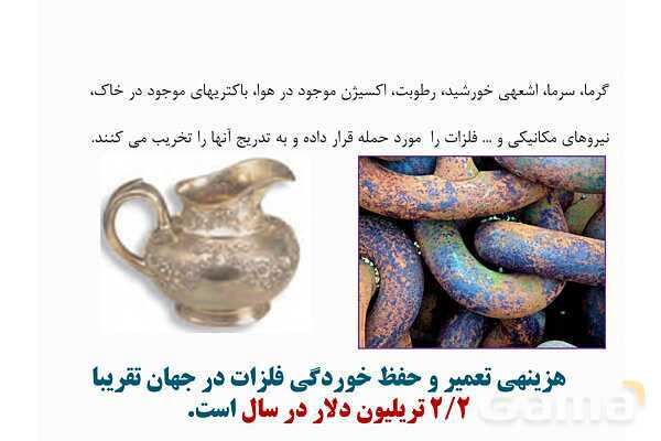 پاورپوینت آموزشی خوردگی فلزات- پیش نمایش