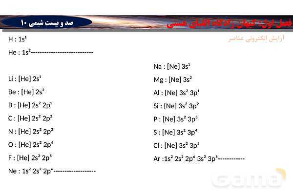 پاورپوینت آموزش تعیین دوره و گروه عناصر براساس آرایش الکترونی- پیش نمایش