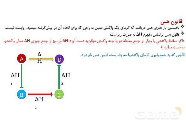پاورپوینت آموزش تعیین آنتالپی واکنش‌های شیمیایی - پیش نمایش