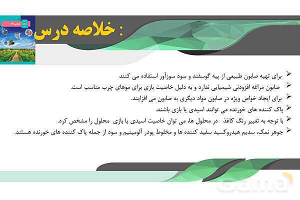 پاورپوینت آموزشی پاک کننده‌های خورنده - پیش نمایش