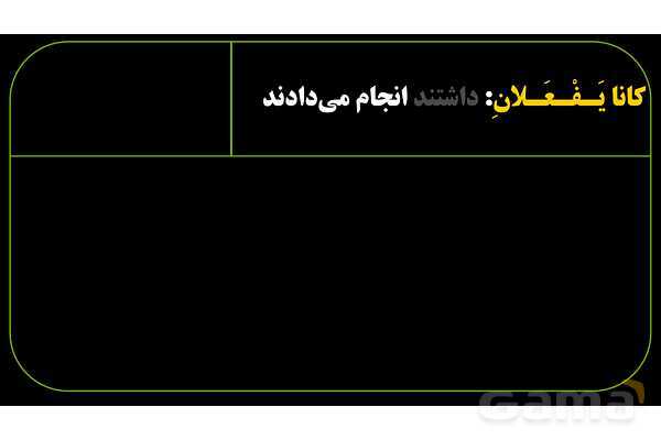 پاورپوینت عربی نهم (مثال‌های ماضی استمراری)- پیش نمایش