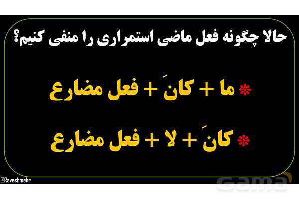 پاورپوینت عربی نهم (ماضی استمراری منفی)- پیش نمایش