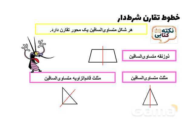 پاورپوینت خطوط تقارن شرط‌دار- پیش نمایش