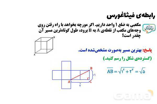 پاورپوینت رابطه‌‌ی فیثاغورس- پیش نمایش