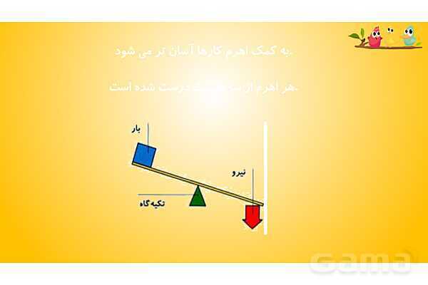 پاورپوینت آموزش درس 8 علوم پنجم: کارها آسان می شود 1 (اهرم ها)- پیش نمایش