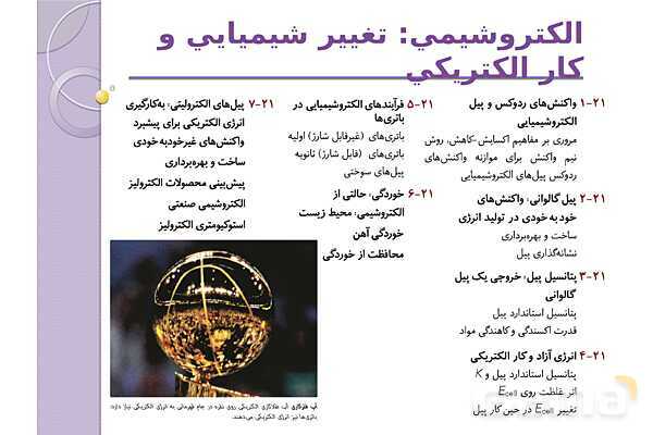 پاورپوینت آموزشی الکتروشیمی - پیش نمایش