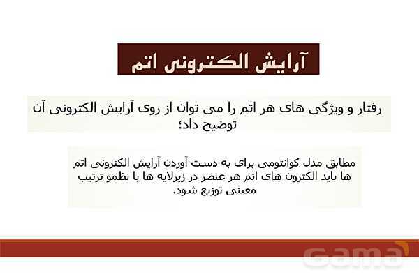 پاورپوینت آرایش الکترونی اتم (اصل آفبا)- پیش نمایش