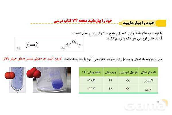 پاورپوینت گاز اوزون و خواص آن | شیمی دهم- پیش نمایش