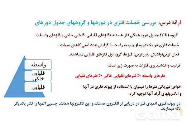 پاورپوینت قانون دوره ای جدول تناوبی ‎| شیمی یازدهم- پیش نمایش