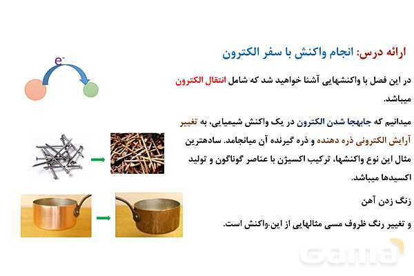 پاورپوینت اکسایش و کاهش | شیمی دوازدهم- پیش نمایش