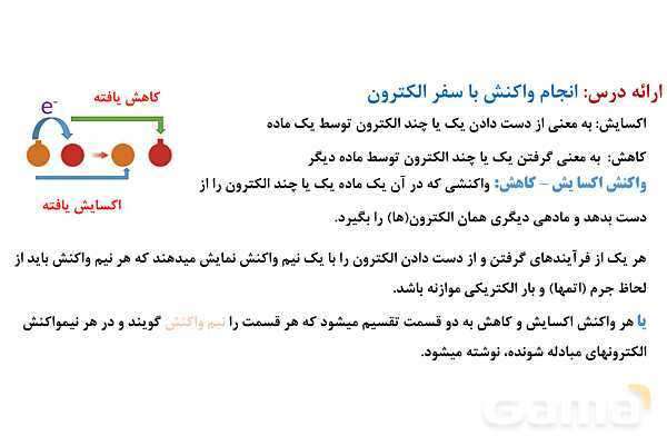 پاورپوینت اکسایش و کاهش | شیمی دوازدهم- پیش نمایش