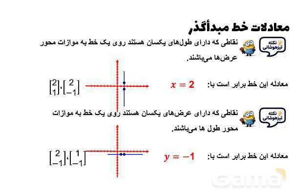 پاورپوینت معادلات خط مبدأگذر- پیش نمایش