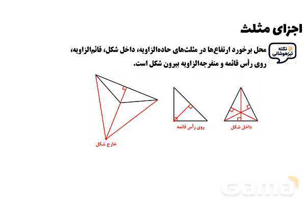 پاورپوینت اجزای مثلث- پیش نمایش