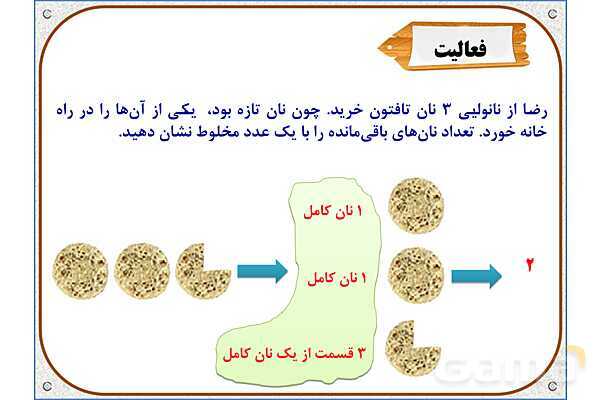 پاورپوینت ریاضی چهارم دبستان | فصل 5: عدد مخلوط- پیش نمایش