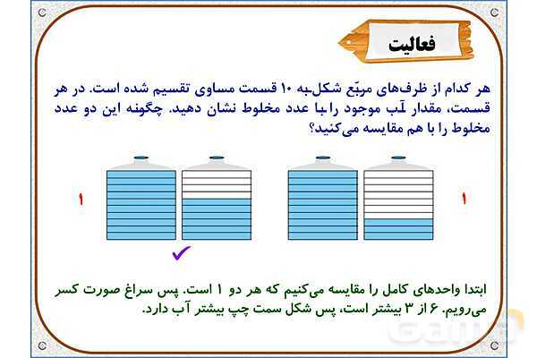 پاورپوینت ریاضی چهارم دبستان | فصل 5: عدد مخلوط- پیش نمایش