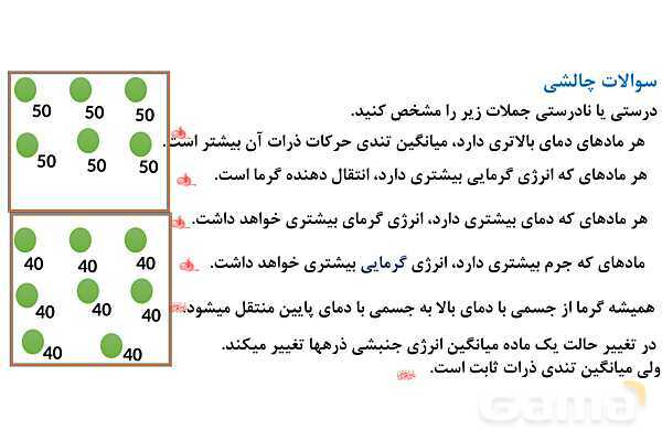 پاورپوینت دما، گرما، ظرفیت گرمایی و گرمایی ویژه | شیمی یازدهم- پیش نمایش