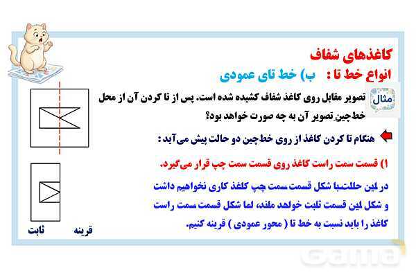 پاورپوینت خط تای کاغذهای شفاف- پیش نمایش