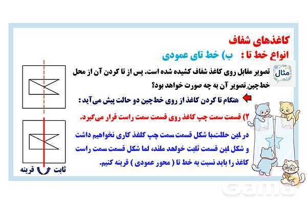 پاورپوینت خط تای کاغذهای شفاف- پیش نمایش