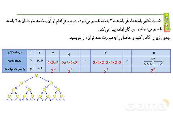 پاورپوینت گام به گام فصل 7 ریاضی هفتم | توان و جذر- پیش نمایش