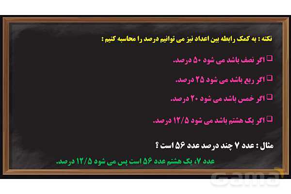 پاورپوینت درصد ریاضی پایه ششم- پیش نمایش