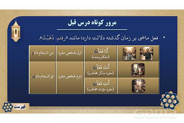 پاورپوینت درس پانزدهم عربی پایه هفتم چاپ 1404- پیش نمایش
