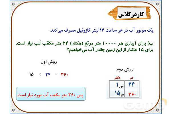 پاورپوینت ریاضی ششم دبستان | فصل 3: تقسیم عدد اعشاری بر عدد طبیعی- پیش نمایش