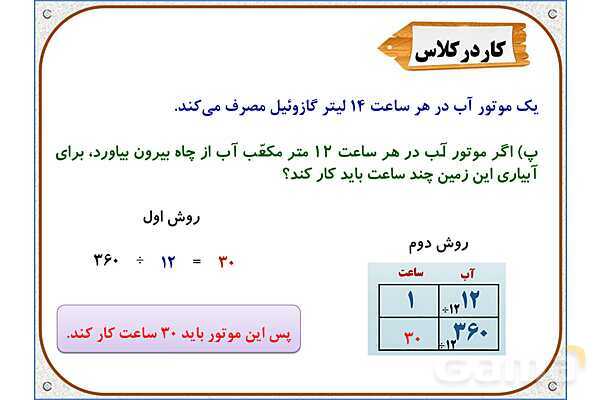 پاورپوینت ریاضی ششم دبستان | فصل 3: تقسیم عدد اعشاری بر عدد طبیعی- پیش نمایش