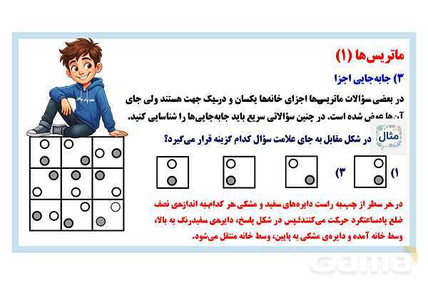پاورپوینت الگویابی در ماتریس تصاویر- پیش نمایش