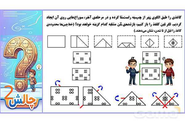 پاورپوینت تاکردن و برش کاغذ تیزهوشان- پیش نمایش