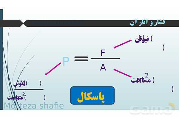 پاورپوینت تدریس علوم نهم فصل 8 فشار و آثار آن پارت اول- پیش نمایش