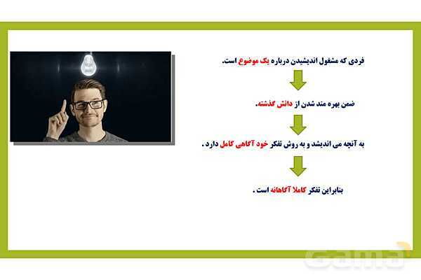 پاور روان شناسی یازدهم درس 5 : تفکر حل مساله - پیش نمایش