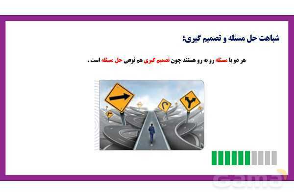 پاور روان شناسی یازدهم درس 6: تفکر تصمیم گیری - پیش نمایش