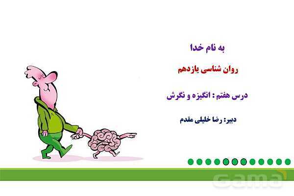پاور روان شناسی یازدهم درس 7: انگیزه و نگرش- پیش نمایش