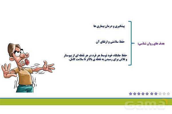 پاور روان شناسی یازدهم درس 8: روان شناسی سلامت- پیش نمایش