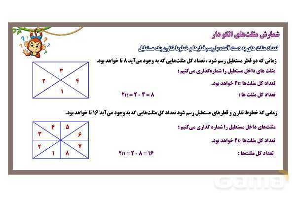 پاورپوینت شمارش تعداد مثلث‌ها- پیش نمایش