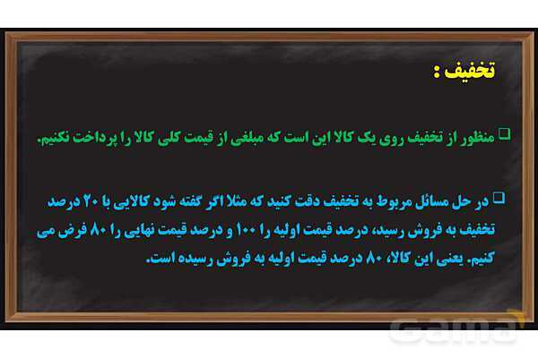 پاور کاربرد درصد در محاسبات مالی ریاضی ششم- پیش نمایش