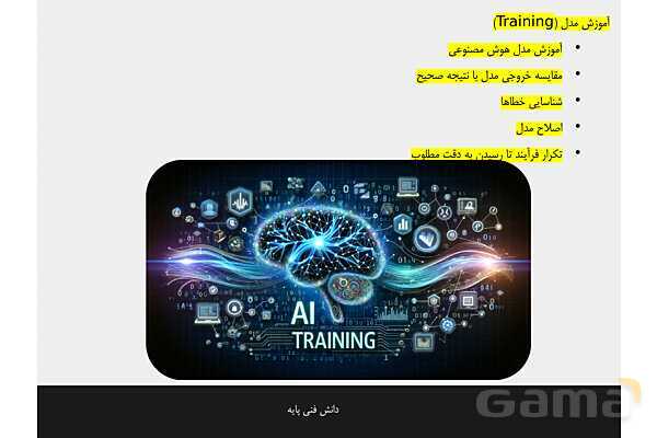 پاورپوینت پودمان 4 دانش فنی پایه رشته شبکه و نرم افزار | هوش مصنوعی و کاربردهای آن- پیش نمایش