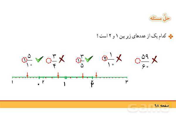 پاورپوینت فصل 5 ریاضی چهارم: عدد مخلوط و عدد اعشاری- پیش نمایش