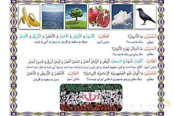 پاور درس 19 عربی هفتم | روزها، فصل ها و رنگ ها- پیش نمایش