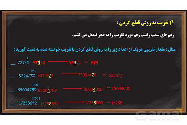 پاور تقریب ریاضی پایه ششم- پیش نمایش