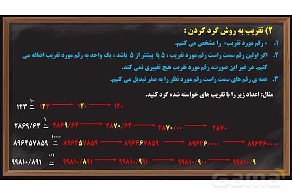 پاور تقریب ریاضی پایه ششم- پیش نمایش