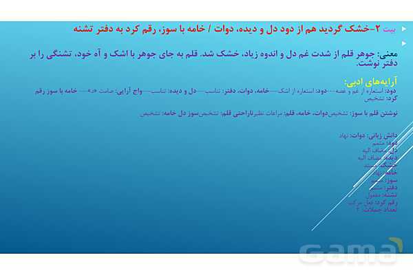 پاور فارسی هشتم درس 14: یاد حسین - پیش نمایش