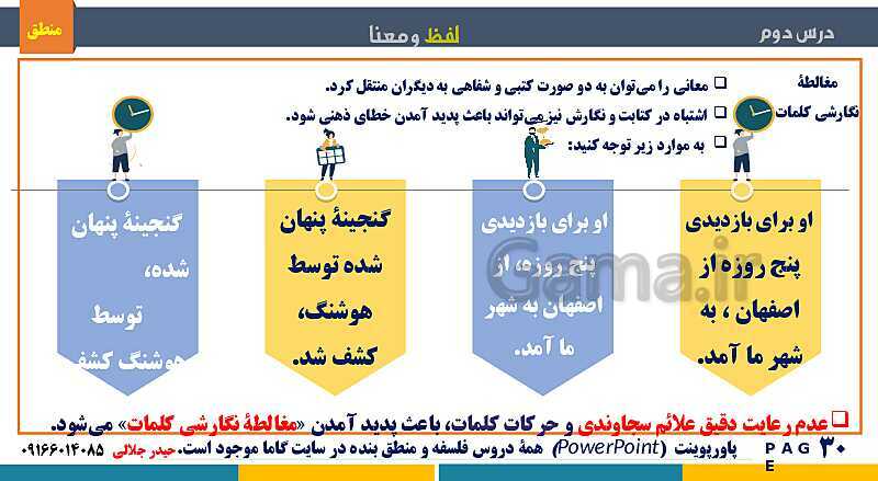 پاورپوینت تدریس منطق دهم انسانی | درس 2: لفظ و معنا- پیش نمایش