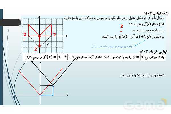 پاور ریاضی دهم فصل 5 درس 3: انواع توابع - پیش نمایش